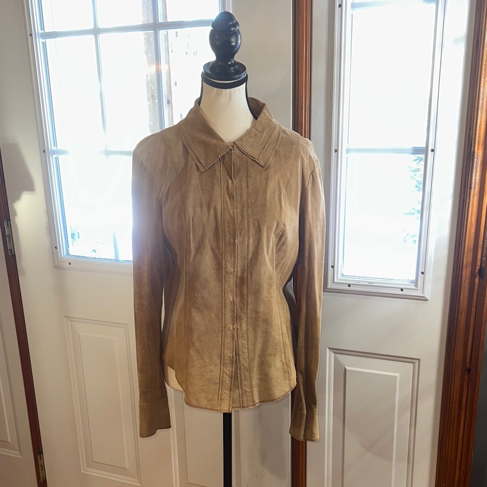 Cache Suede Tan Top